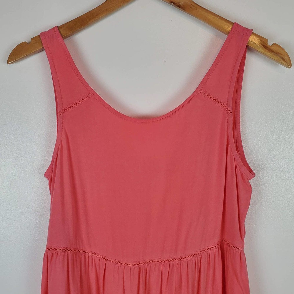 Altar'd state XS tank dress, tie back, pink - Picture 3 of 6